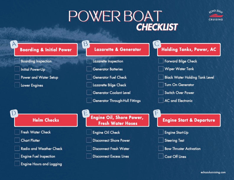 Daily Power Boat Checklist - Free Download