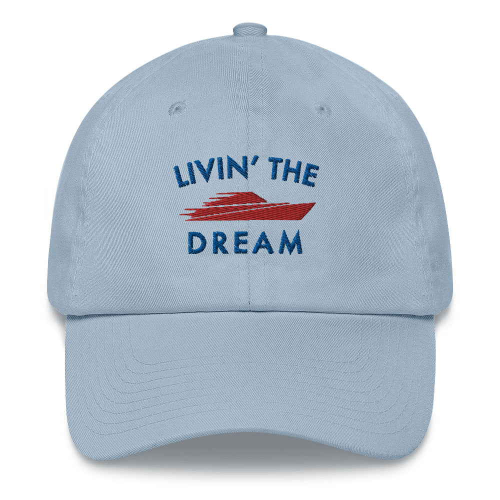 Livin' The Dream Adjustable Blue Logo