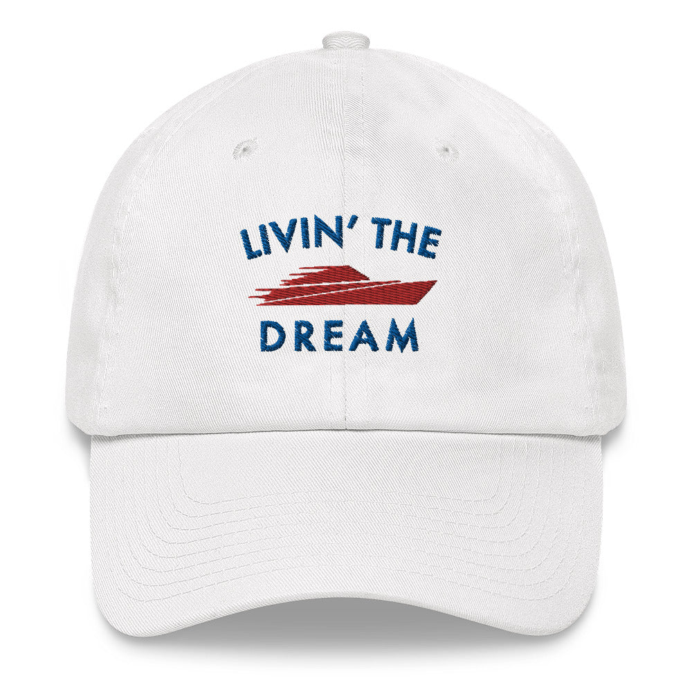 Livin' The Dream Adjustable Blue Logo